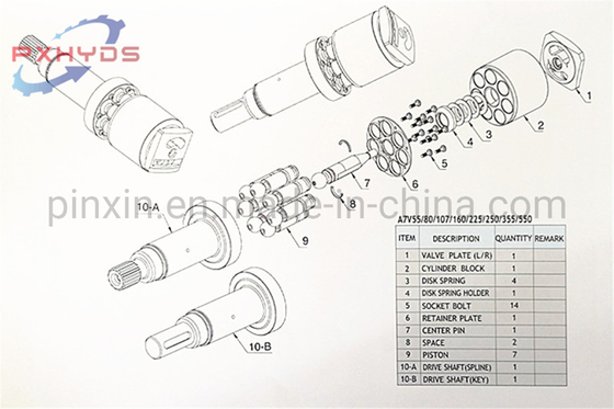 Excavator Retainer Plate Spare Parts for A7V107/80/55 Hydraulic Pump Easy to Install